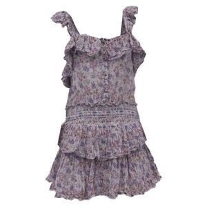 LoveShackFancy Shanely Dress in Floral Print Cotton